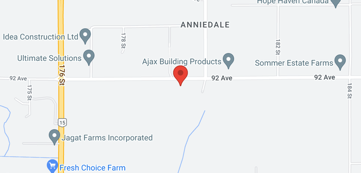 map of 17928 92 AVENUE